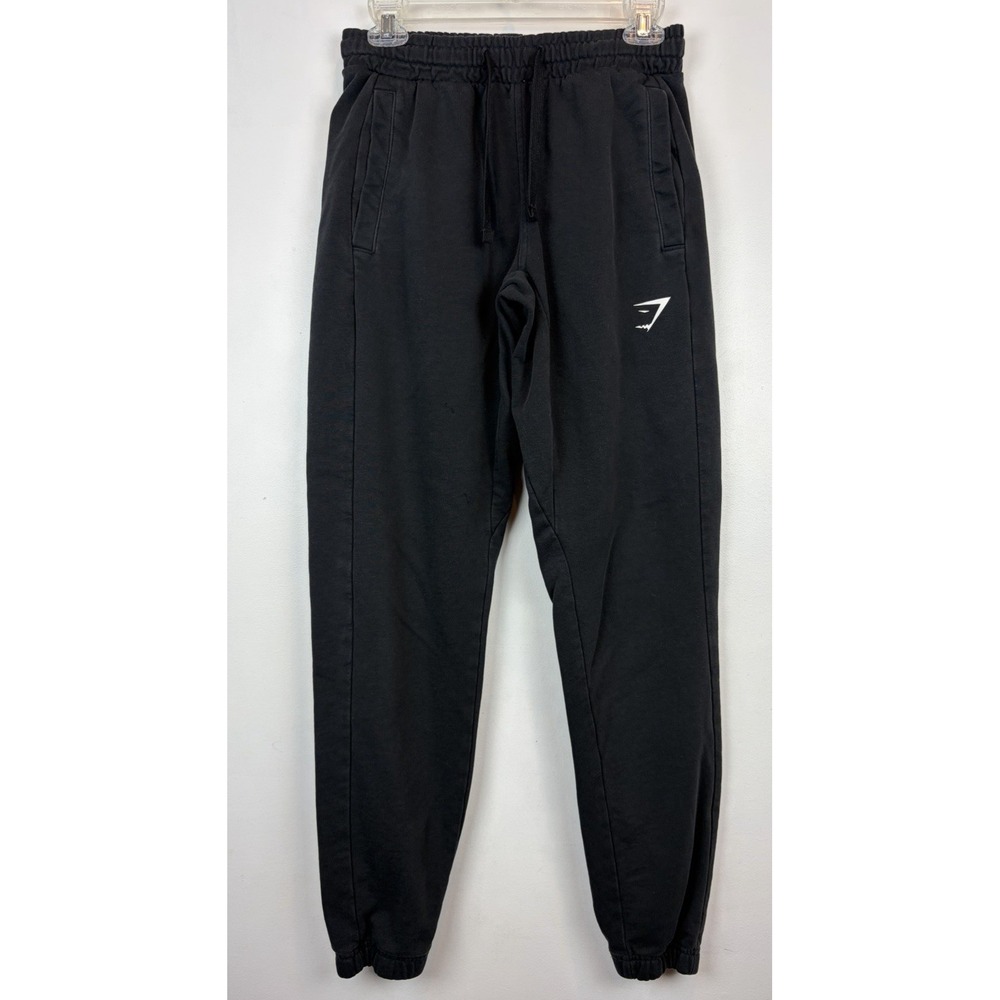 Gymshark Black Essential Oversized Jogger Sweatpants Mens XS Casual Athletic Gym